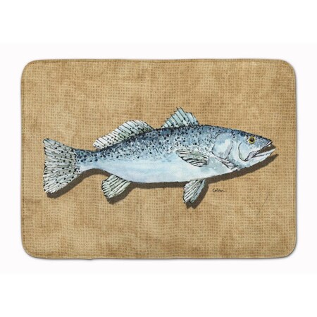 Carolines Treasures Speckled Trout Machine Washable Memory Foam Mat 8809RUG